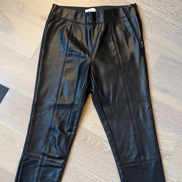 Topshop Faux Leather Skinny Pants (Petite) - Picture 7 of 8